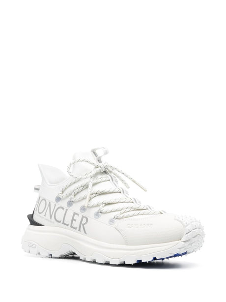 MONCLER Lightweight White Outdoor Trainers for Men - Ideal for SS24