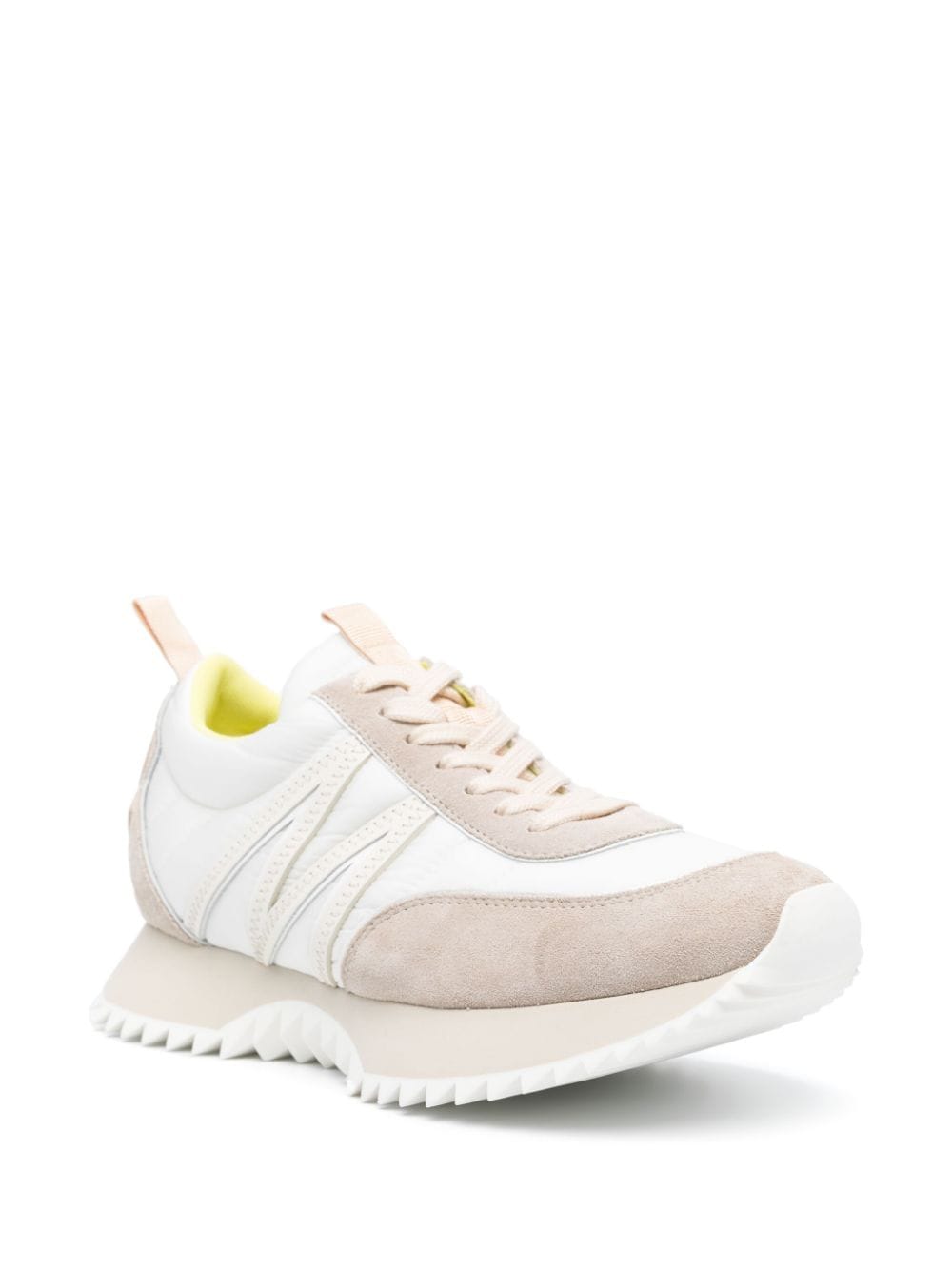 MONCLER Womens Cream White Pacey Sneakers