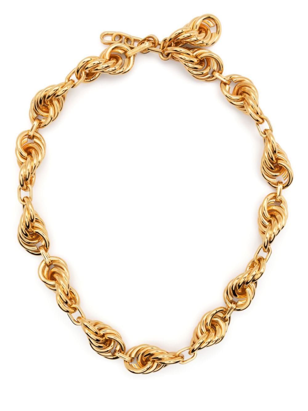 JIL SANDER Eco-Friendly Metallic Brass Necklace for Women