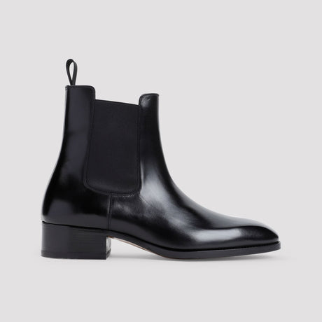 TOM FORD CHELSEA LEATHER ANKLE BOOTS