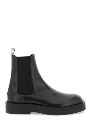 JIL SANDER Black Leather Chelsea Boots for Men | FW23 Collection