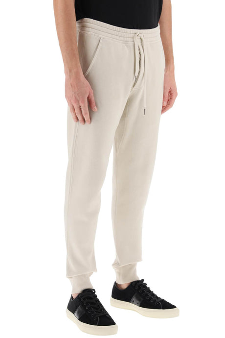男士纯棉拉绳运动裤-中重量T恤毛布，锥形剪裁，4个口袋