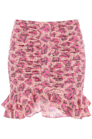 Fuchsia Paisley Mini Skirt for Women by Isabel Marant