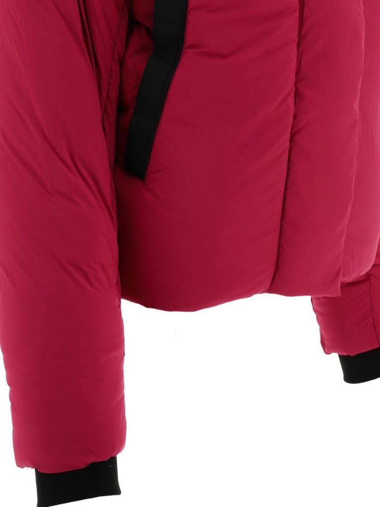女士法红色短款羽绒服 - FW23
