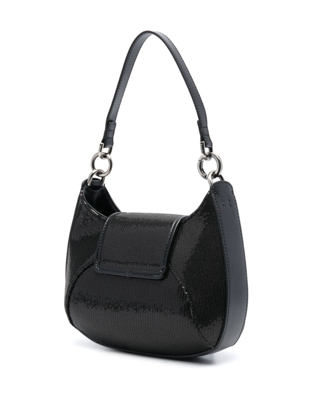 女士手提包H-Handbag，来自霍根的FW23系列，配有闪亮的珠片装饰