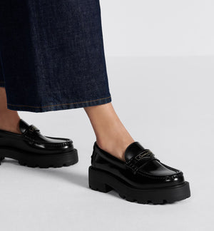 DIOR Fashion Forward Black Platform Loafers for Women