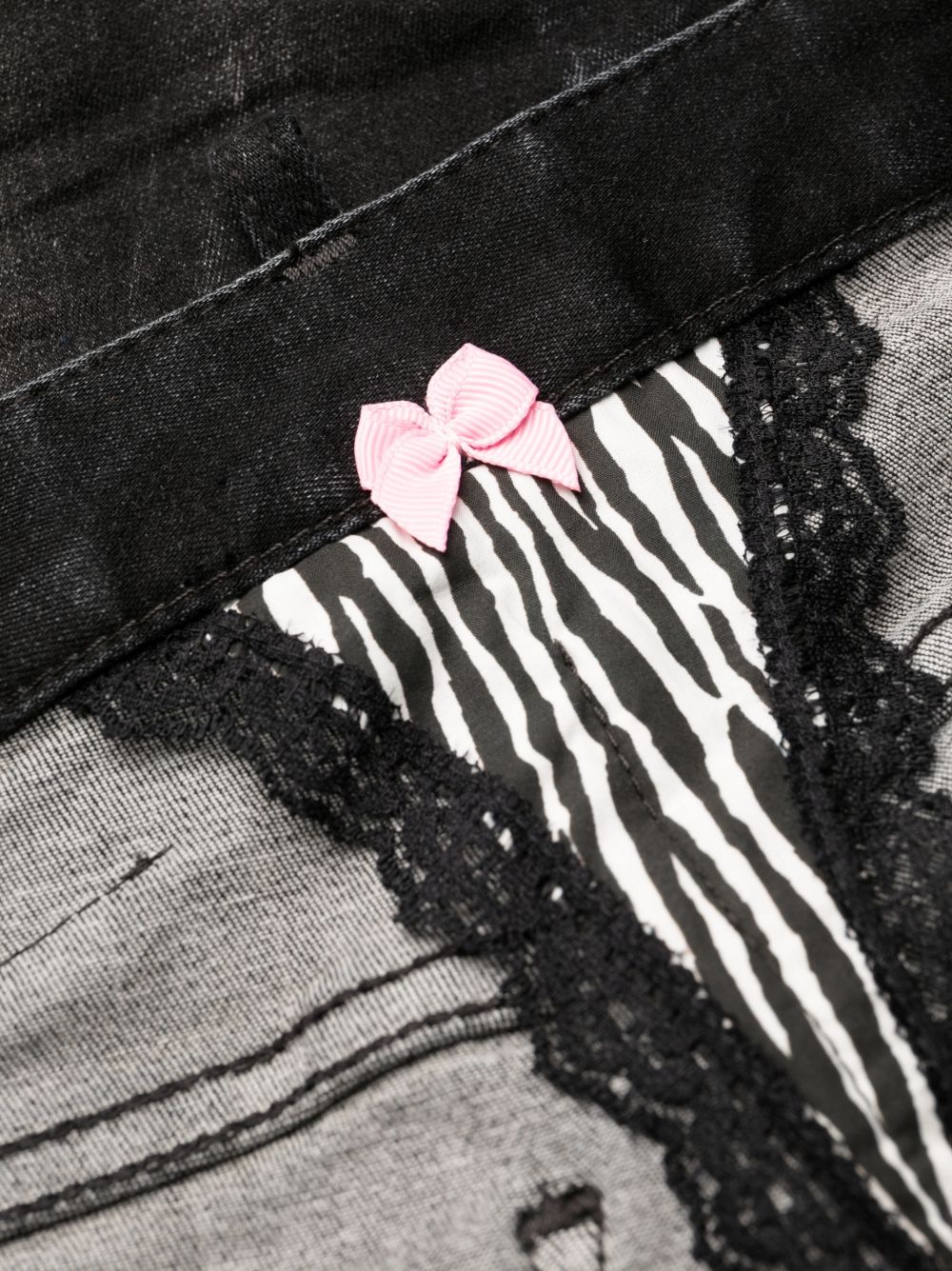 黑色水洗女士裤 - '24秋季系列