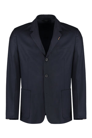 PAUL SMITH Blue Wool-Cashmere Blend Two-Button Blazer for Men