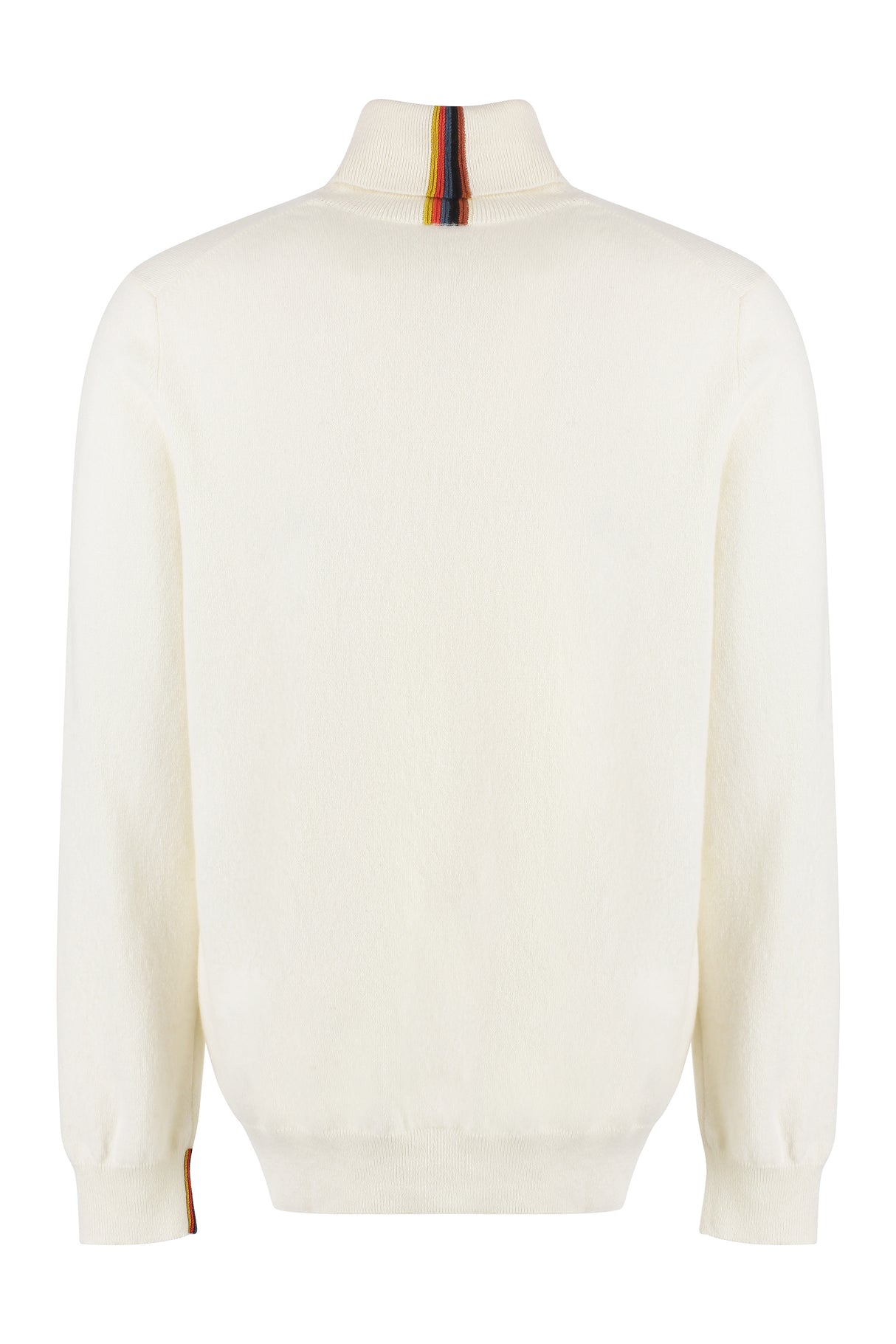 PAUL SMITH Men's White Cashmere Turtleneck Sweater for FW23