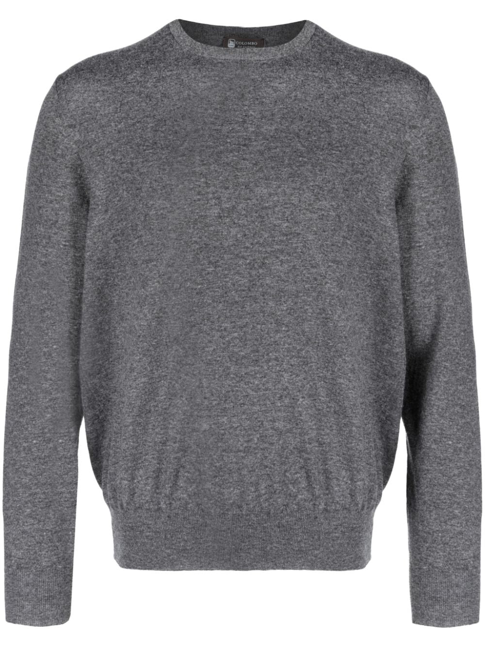 COLOMBO Gray Cashmere-Blend Crewneck Sweater