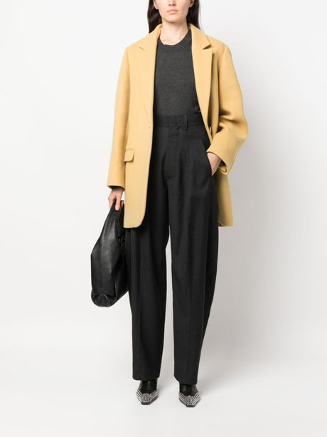 ISABEL MARANT Luxurious Straw Colored Outerwear for Women - FW23 Collection