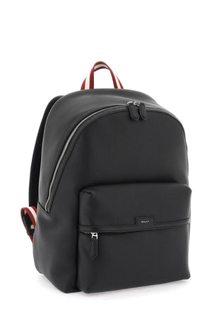 BALLY Luxurious and Sleek Black Leather Backpack for Men