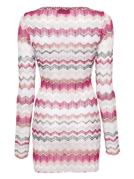 MISSONI Pink Zigzag Pattern T-shirt for Women