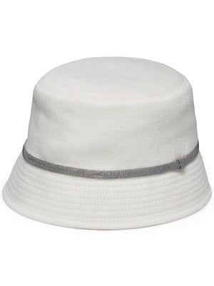 时尚白色帽子 搭配闪亮细节