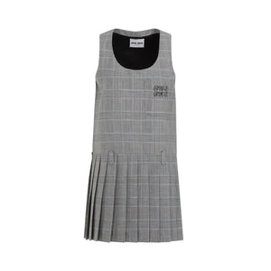 MIU MIU Navy Wool Dress for Women in SS24 Collection