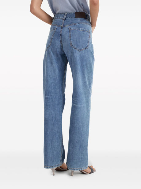 BRUNELLO CUCINELLI HIGH-WAISTED COTTON Jeans