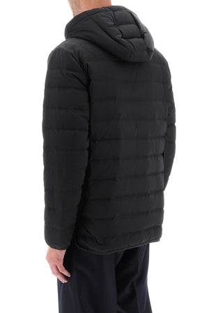 THOM BROWNE Men's Hooded Down Jacket with Contrasting Stripes - FW23