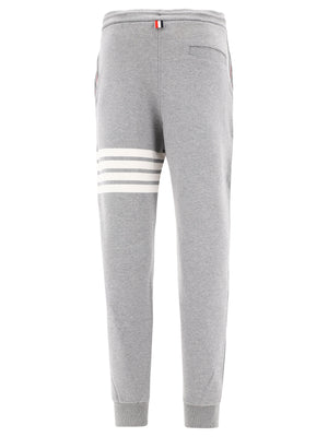 THOM BROWNE Classic Grey Joggers for Men