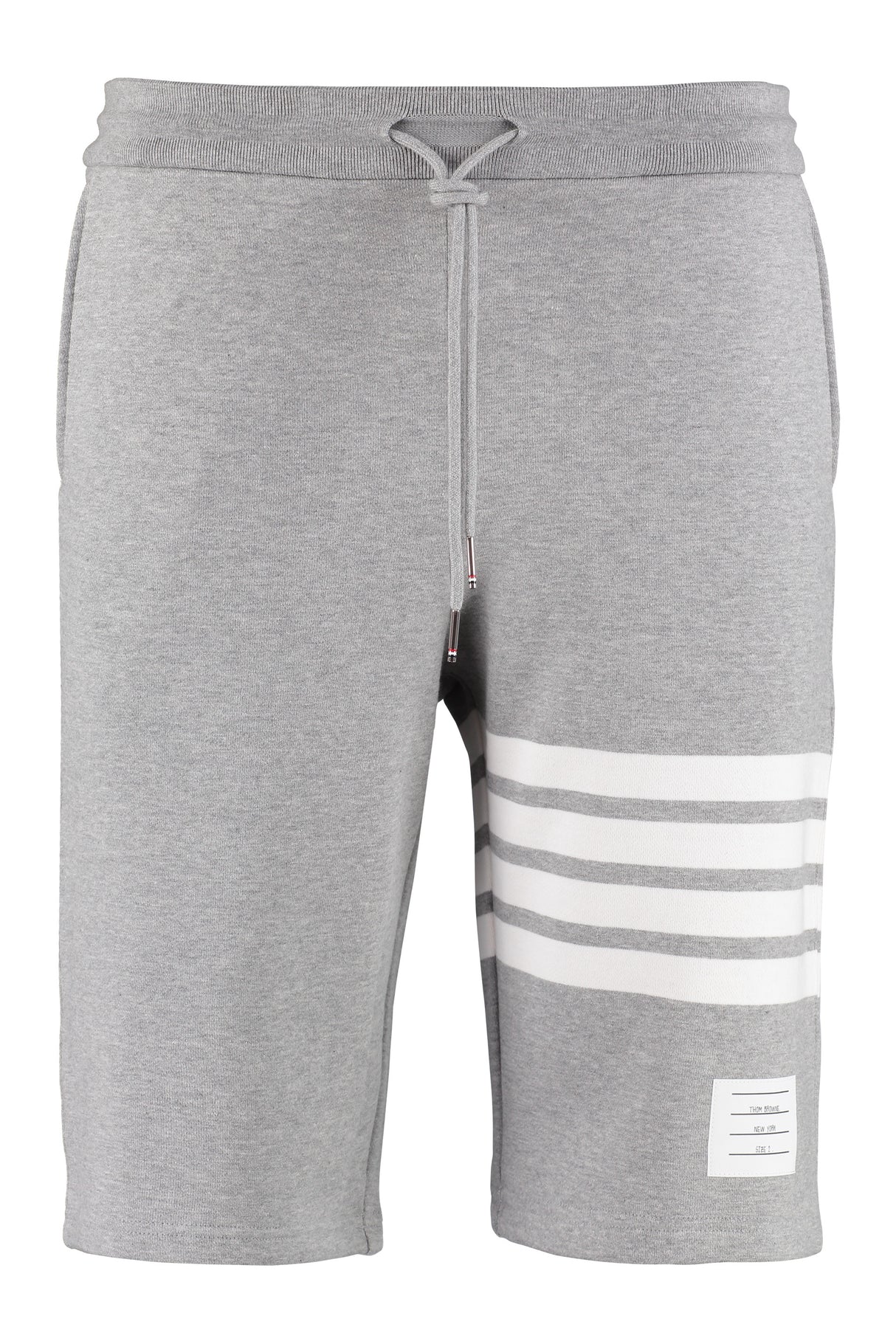 THOM BROWNE Men's Gray 4-Bar Sweat Shorts for Fall/Winter 2024
