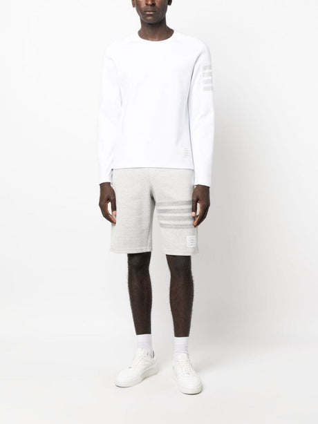 Off-White 4-Barstriped T-Shirt for Men - Iconic Design by Thom Browne