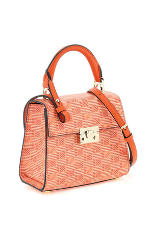 MOREAU PARIS All-Over Moreaunette Pattern Coated Canvas Handbag for Women