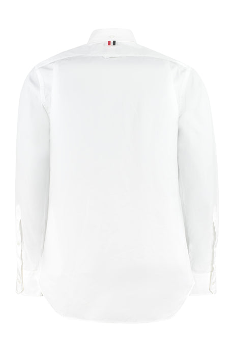THOM BROWNE Men's Classic Cotton Poplin Shirt in White - FW23 Exclusive