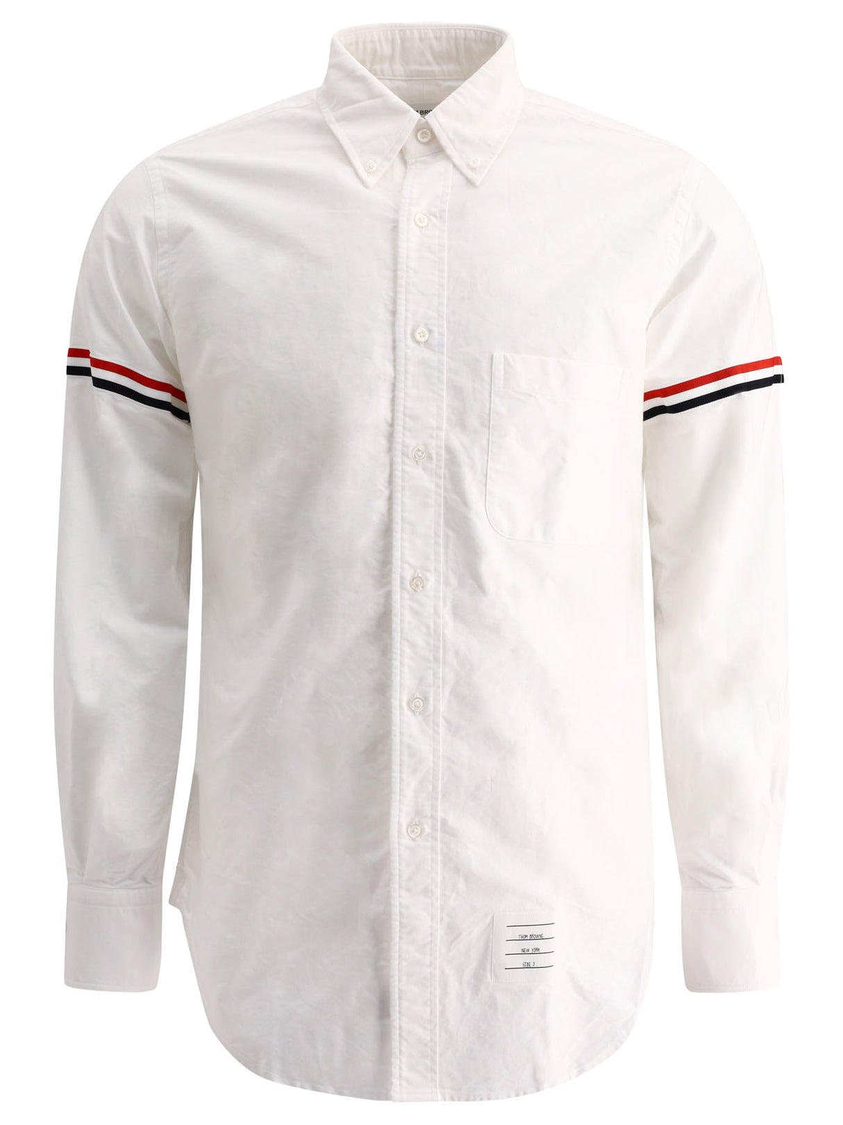 THOM BROWNE Classic White Cotton Shirt for Men