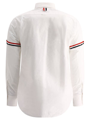 THOM BROWNE Classic White Cotton Shirt for Men