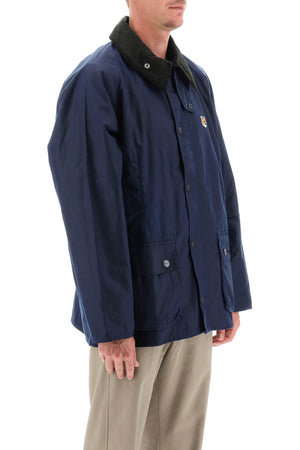 FW23系列 咖色打蜡帆布外套 - 对比鹿皮领子，舒适合身型