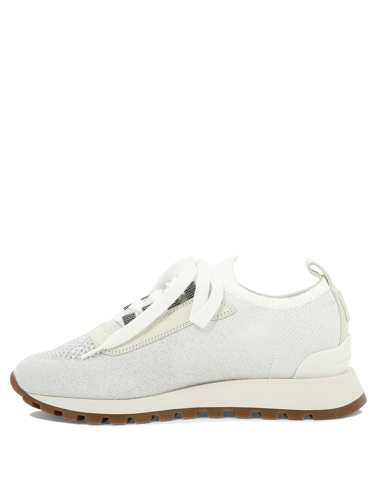 BRUNELLO CUCINELLI White Sparkling Sneakers for Women