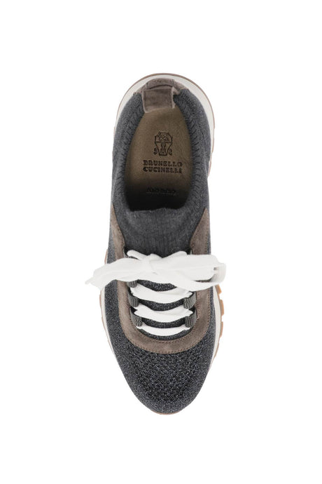BRUNELLO CUCINELLI Grey Textile Sneakers for Women - SS24 Collection