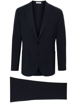 BOGLIOLI Navy Wool Single Breasted Suit for Men - Spring/Summer 2024 Collection
