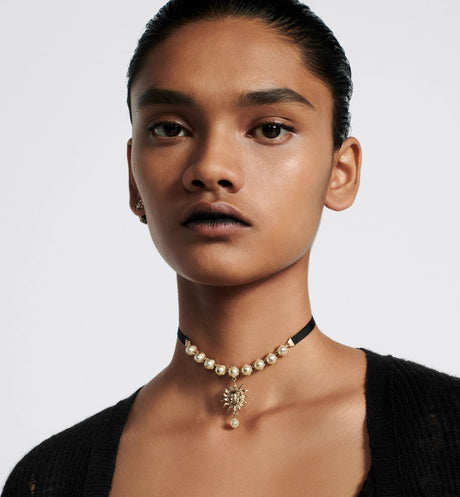 Gold Dior Choker Necklace for Women