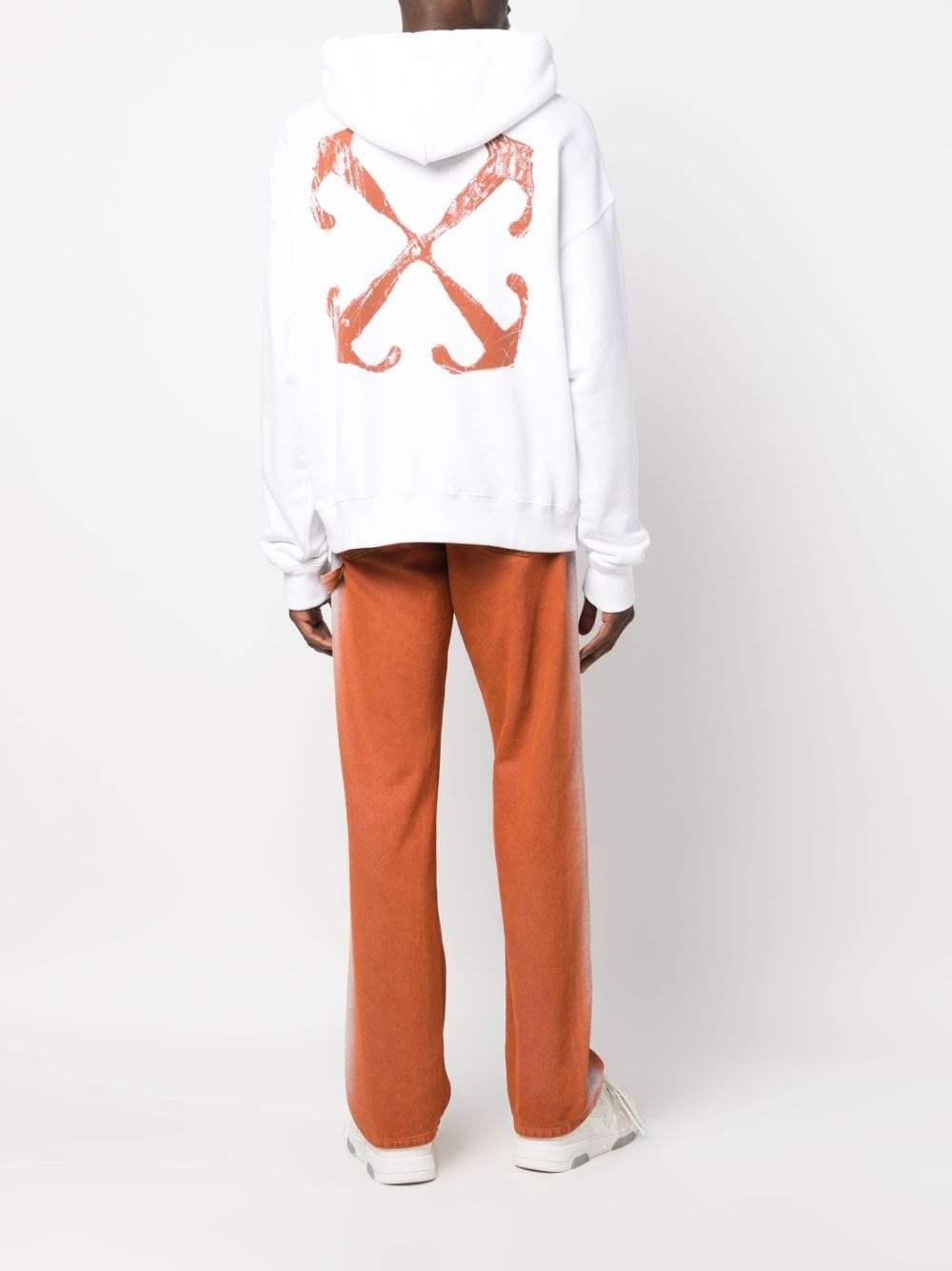OFF-WHITE Bold and Stylish Men's Arrow Print Sweatshirt