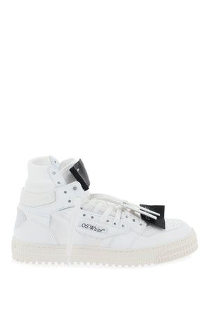 OFF-WHITE 3.0 OFF-COURT Leather Sneakers for Men in White