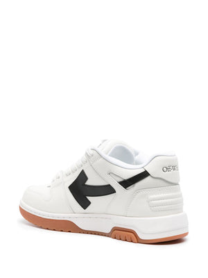 OFF-WHITE Out of Office Sneaker in White Calfskin with Side Arrow Patches