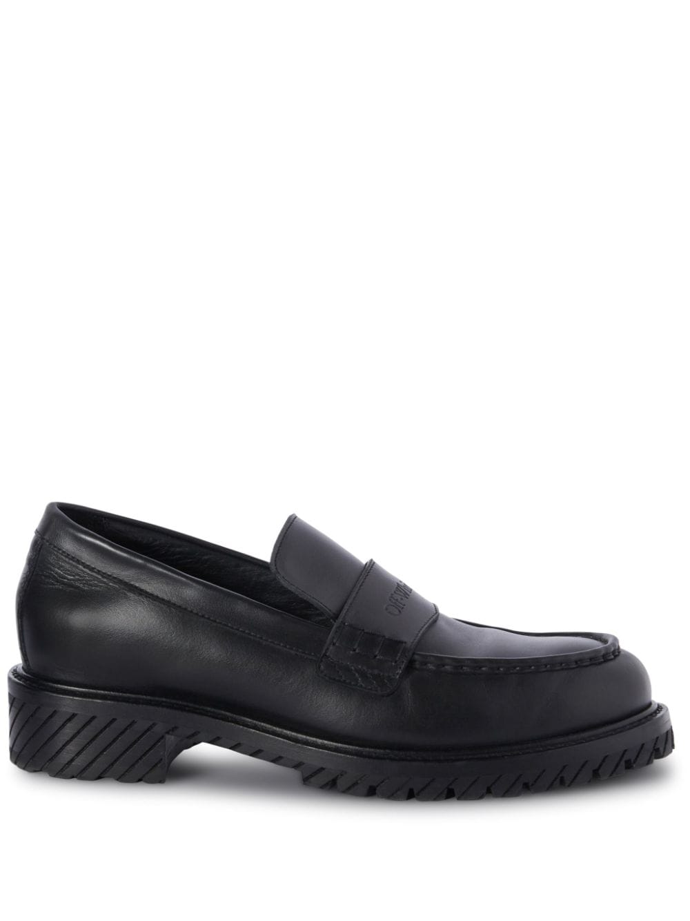 OFF-WHITE Black Military Moccasins for Men - SS24 Collection