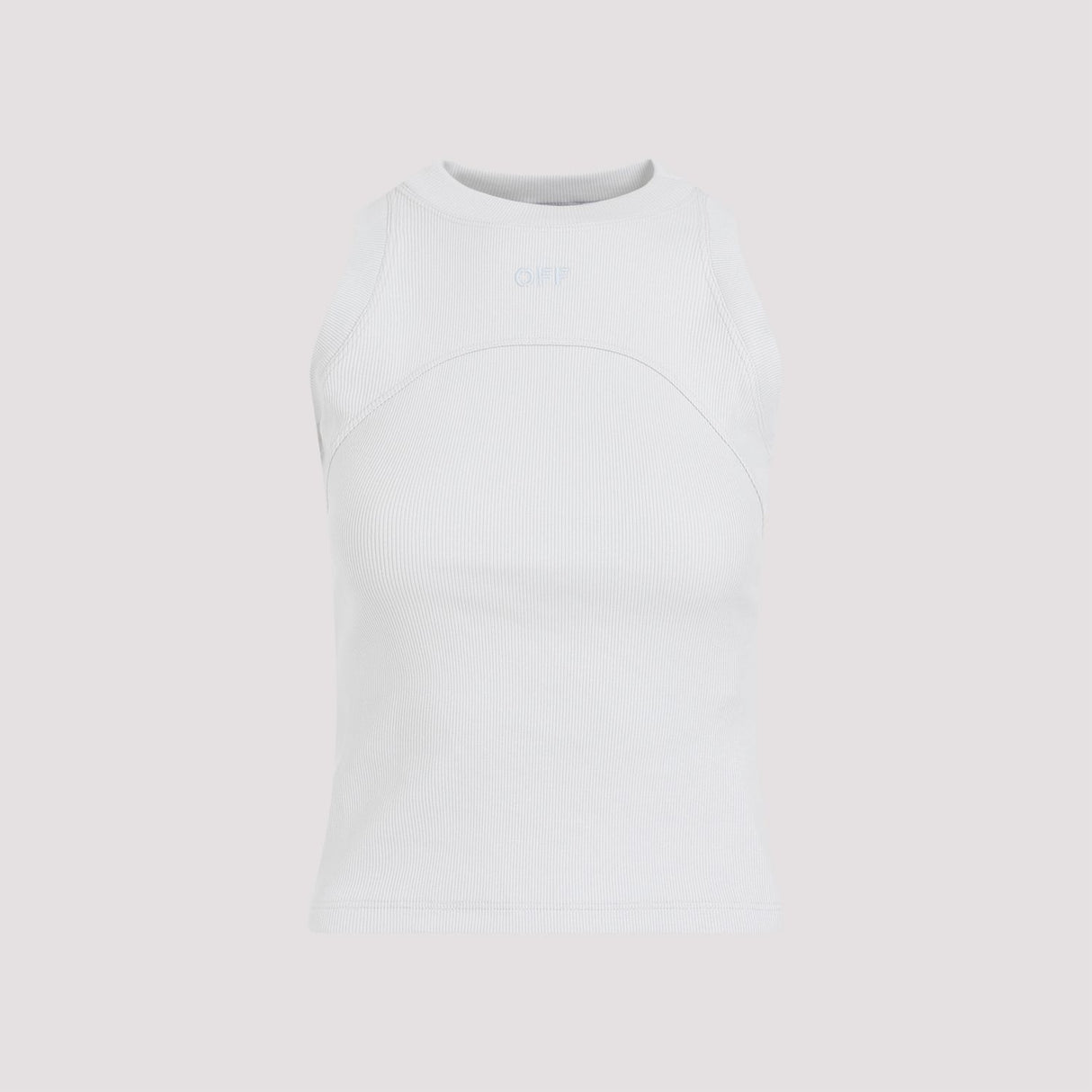 OFF-WHITE Blue Stamp Rib Round Tank Top for Women | Spring/Summer 2024 Collection
