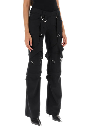 OFF-WHITE Versatile Black Cargo Pants for Women