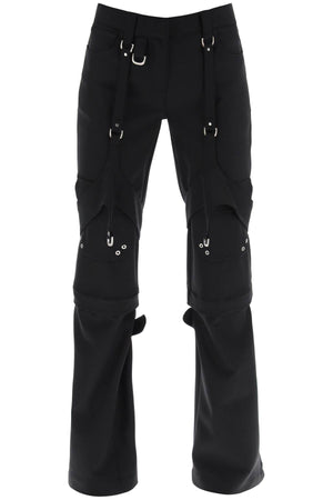 OFF-WHITE Versatile Black Cargo Pants for Women