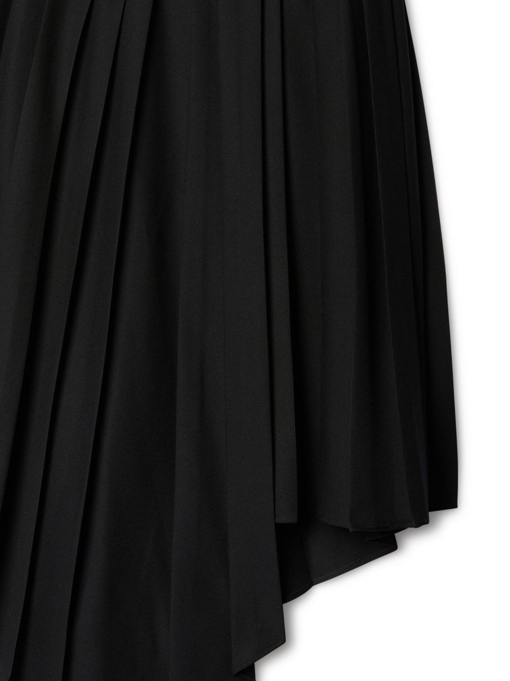 黑色异形技术钻孔褶裙，带束腰，适合女性