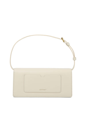 OFF-WHITE White Leather Shoulder Handbag for Women - SS24 Collection
