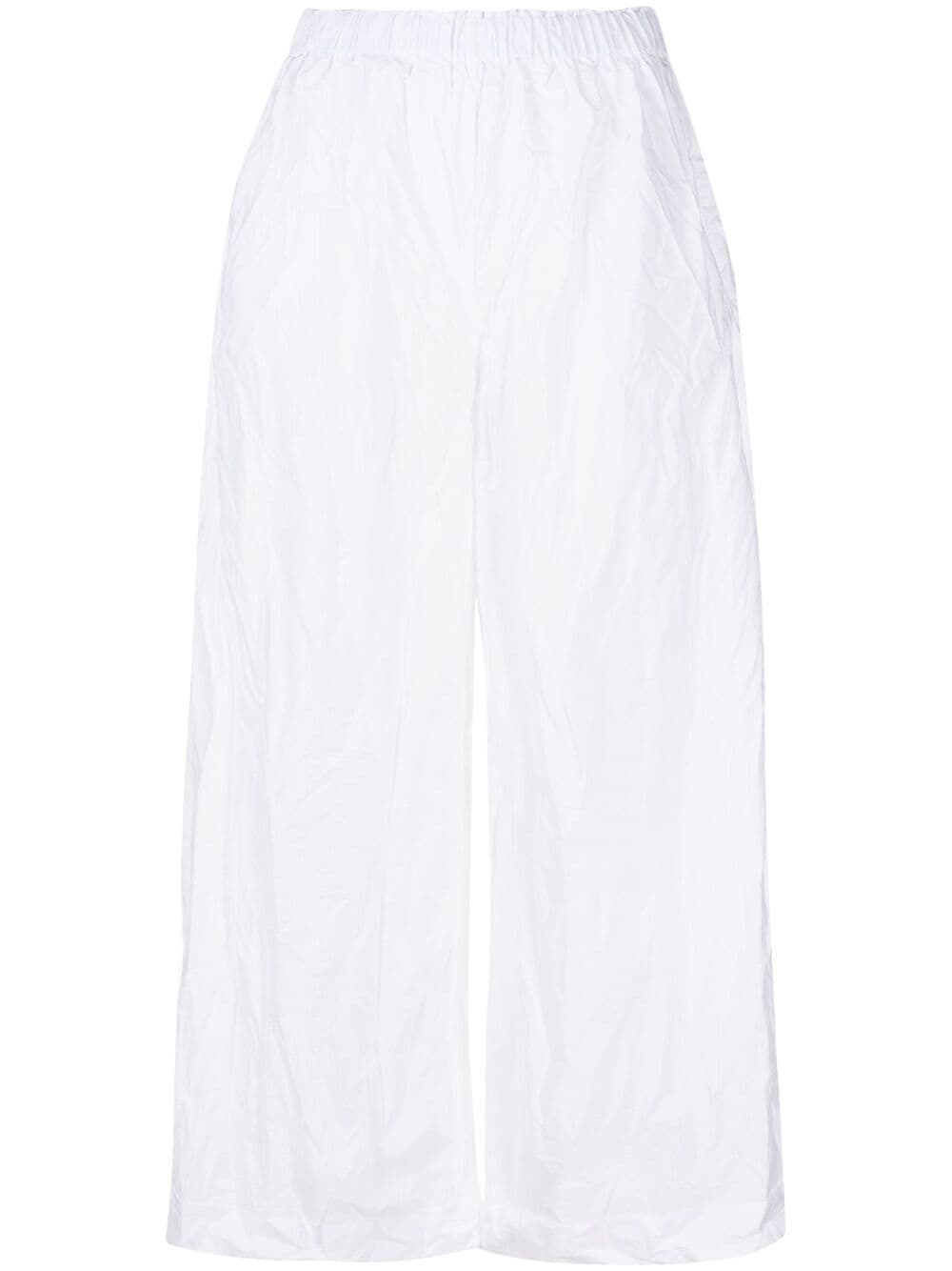 DANIELA GREGIS White Cotton Trousers for Women - SS24 Collection