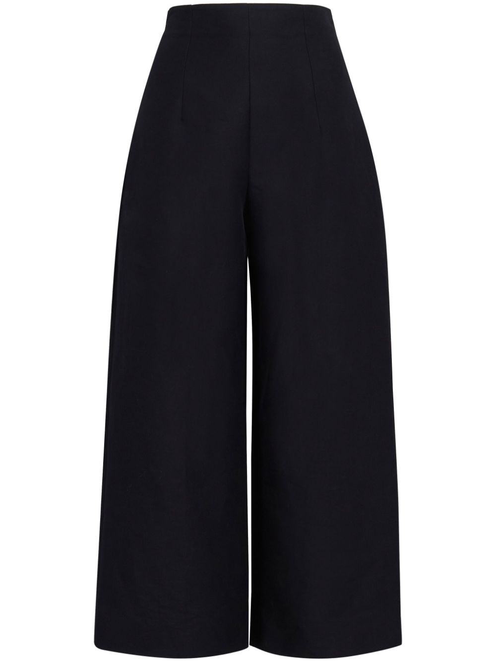 时尚黑色女式条纹棉质长裤-SS24系列