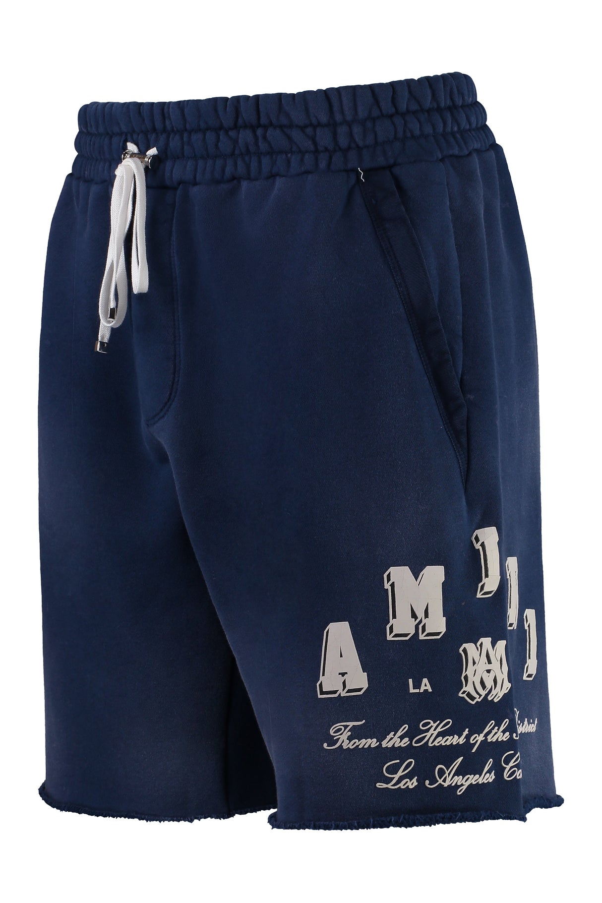 AMIRI Blue Cotton Bermuda Shorts for Men - FW23