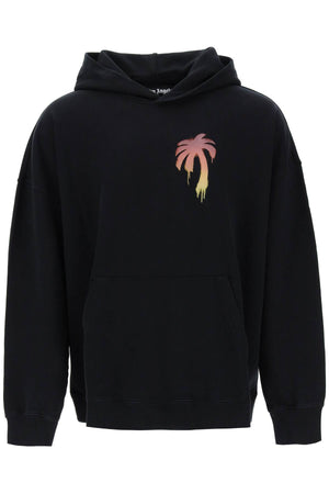 PALM ANGELS Men's I LOVE Paint Oversized Hoodie in Black