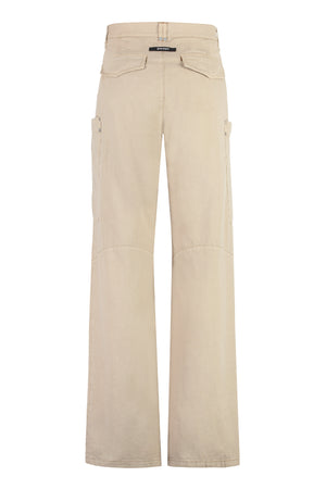 PALM ANGELS Beige Multi-Pocket Cotton Trousers for Men