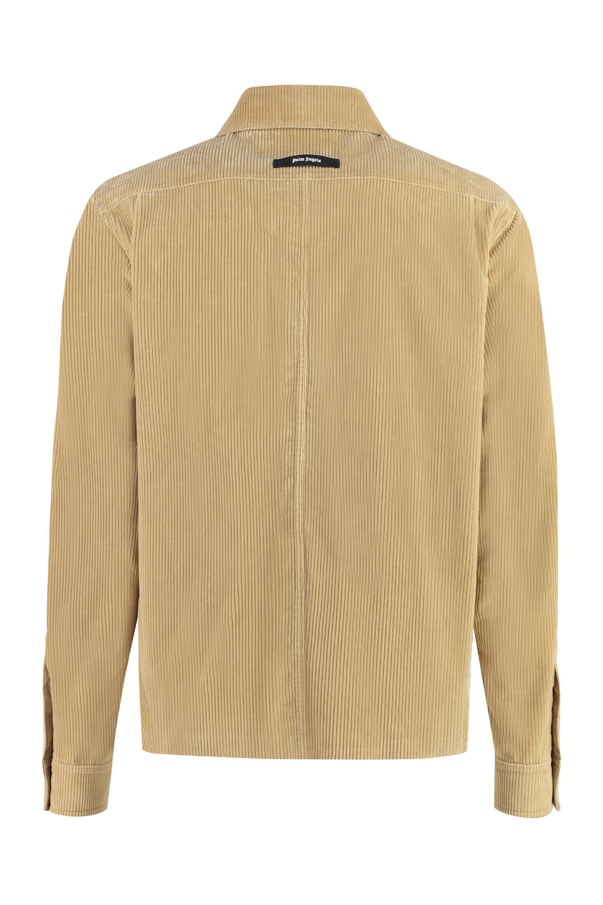 PALM ANGELS Men's Beige Cotton Overshirt for FW23
