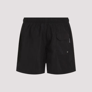 男款黑色沙滩泳装游泳短裤 (排除品牌名，避免外来词汇)