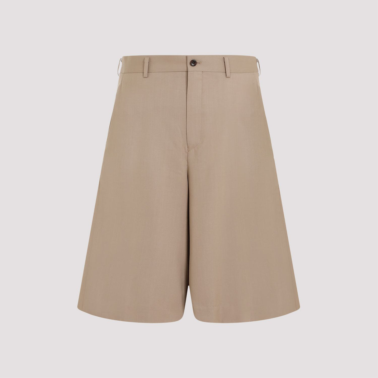 COMME DES GARÇONS HOMME PLUS Brown Wool Shorts for Men - SS24 Collection